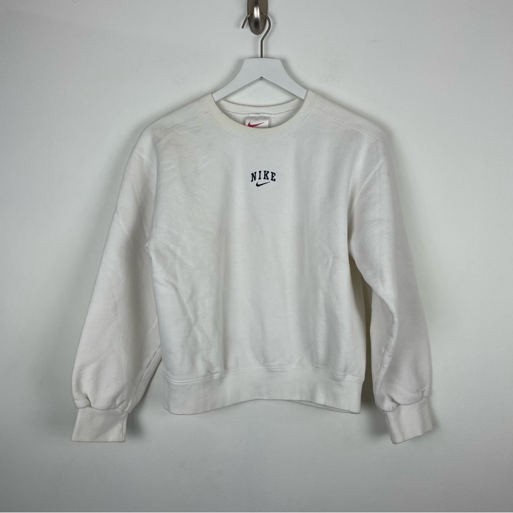 Vintage Nike Center Check Swoosh Sweatshirt Size Small